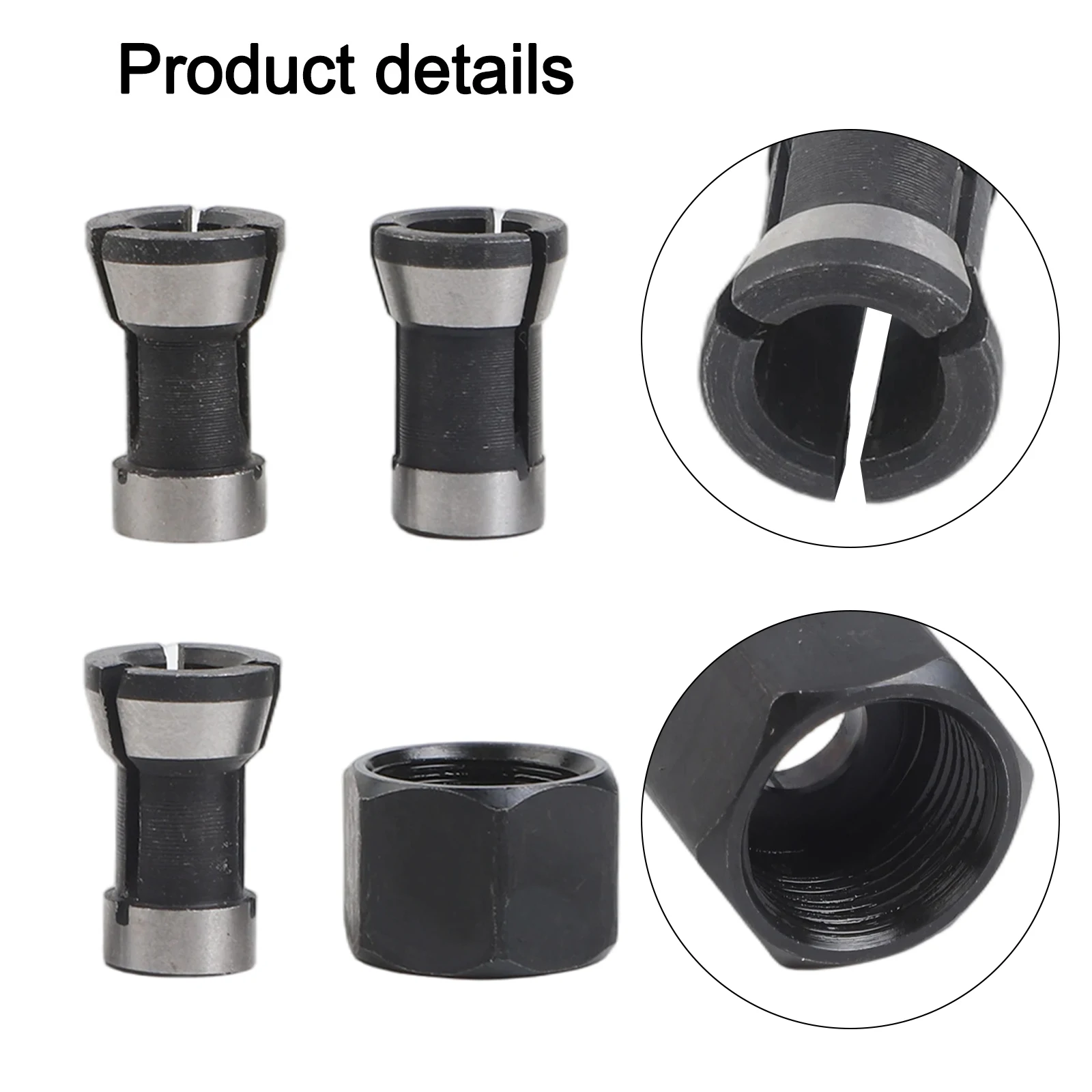 Adapter Collet Chuck Adapter Woodworking Tool Nut Suitable For Engraving Machine Woodworking Tool Chuck Chuck Conversion