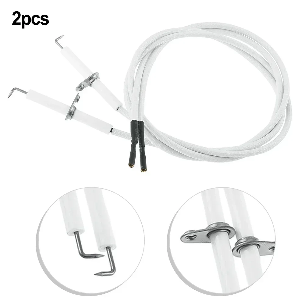 2PCS Ceramic Ignitor Electrode Replacement 2241398 2241411 2251001 2251298 For Burner BBQ Electrode Ceramic Ignitor Wiring Port