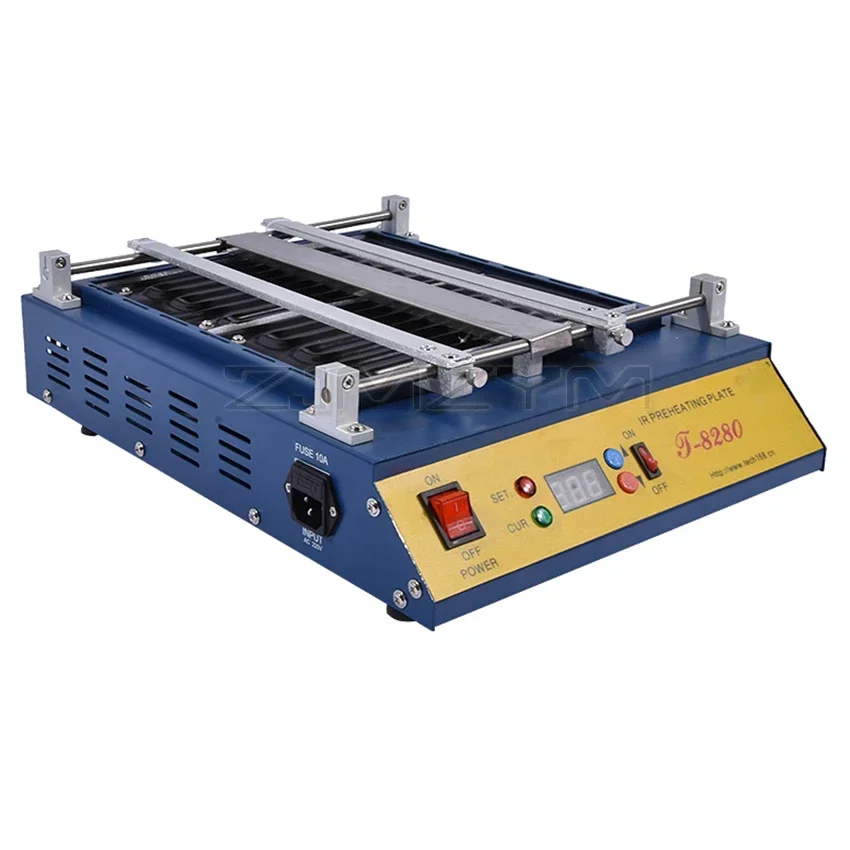 220V or 110V Puhui T8280 PCB Preheater IR Preheating Plate T-8280 IR-Preheating Oven 0-450degree Celsius Solder Repair