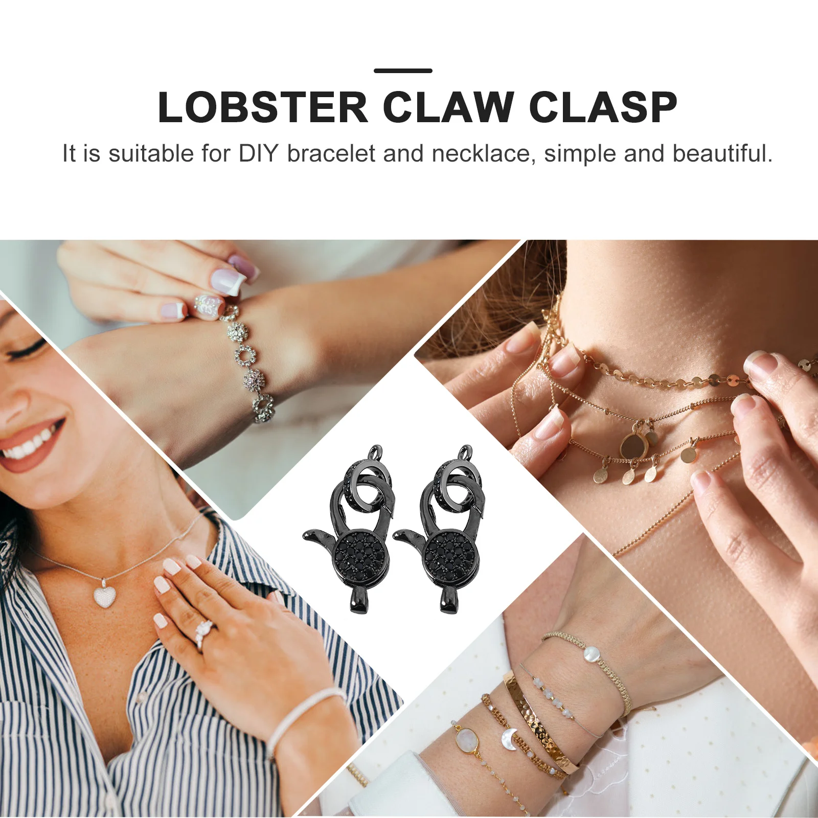 

2 шт., застежка в виде когтя омара, сплав, уникальный дизайн, соединительная пряжка для браслетов «сделай сам», ожерелья, ювелирные детали, застежка в виде когтя омара