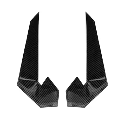 Leading-Car Front Bumper Lip Fin Splitter Spoiler Canard Sticker For Honda Civic 10TH Type-R 2019-2021