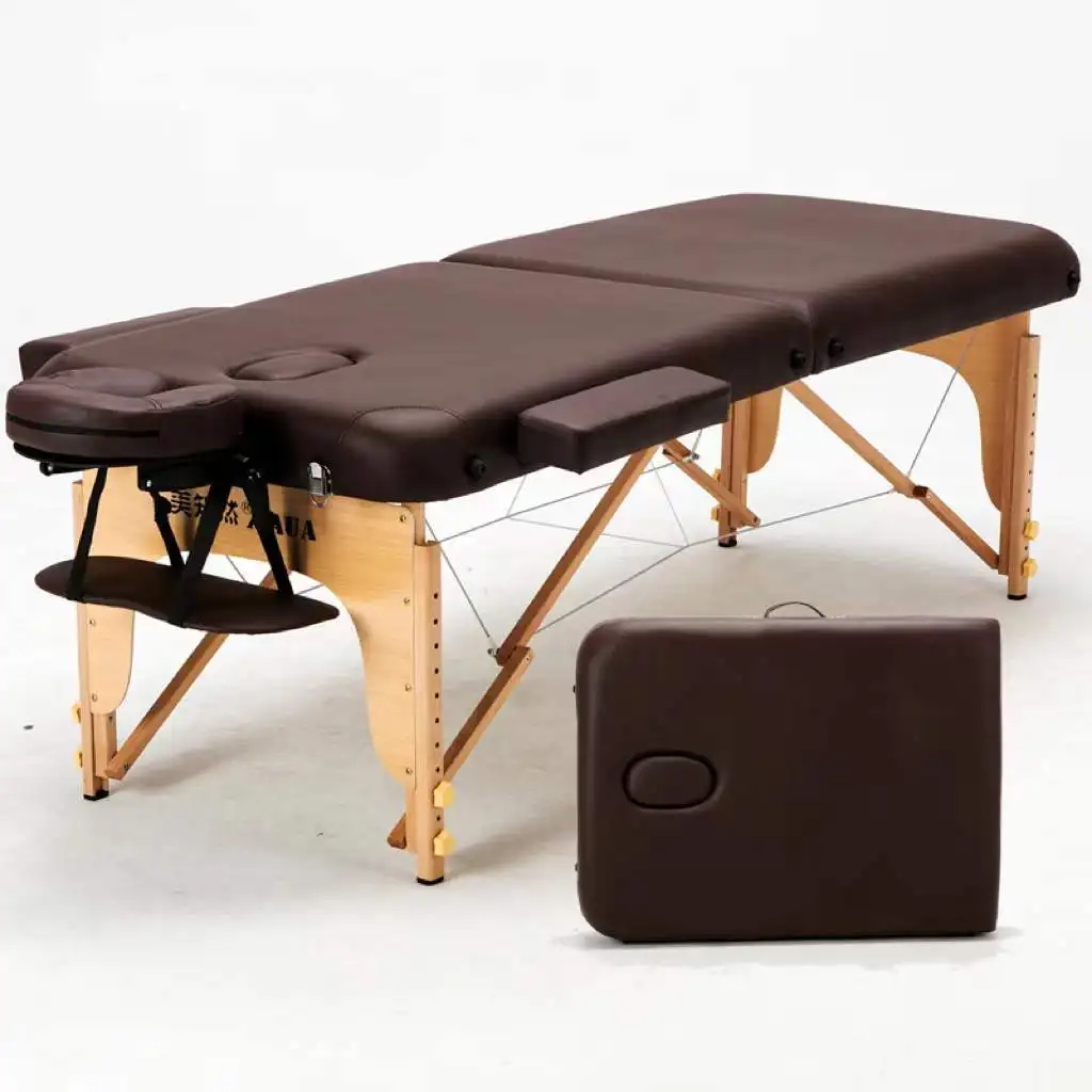 Beauty Salon Folding and Portable Massage Table Massage Bed Portable Wooden