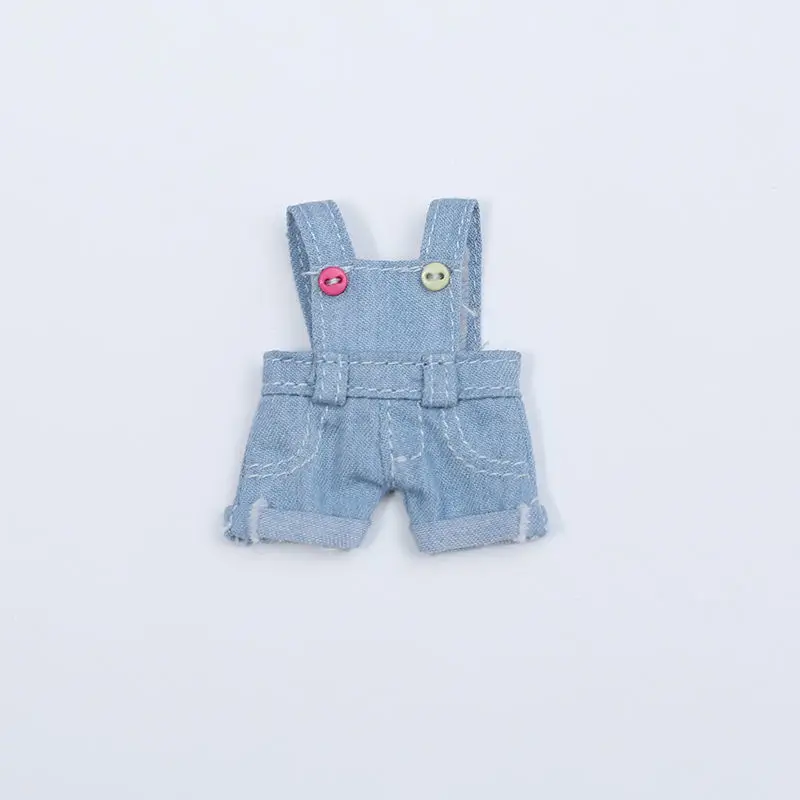 

BJD Doll Obitsu 11 1/12 Bodysuit Candy Color Clothes Fashion Multi Color Suspenders for Ob11, Gsc, Body9 Doll Accessories