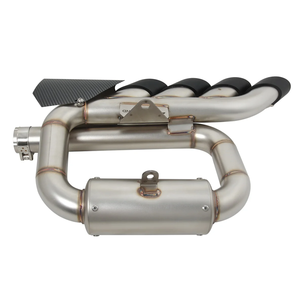 Motorcycle Exhaust System Front Link Pipe Connect Muffler Tube Four Tailpipe Muffler Slip On For Benda LFC700 700LFC Lfc 700