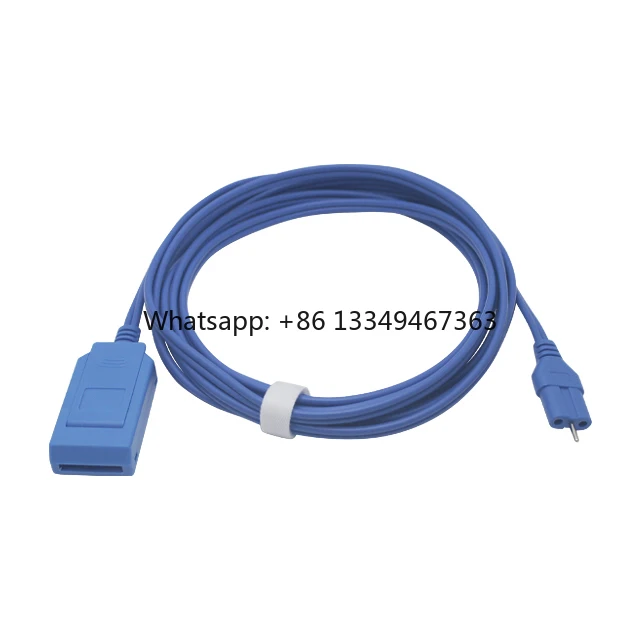 3-meter Disposable Patient Electrode Plate Connecting Cable, Grounding Pad Cable Compatible