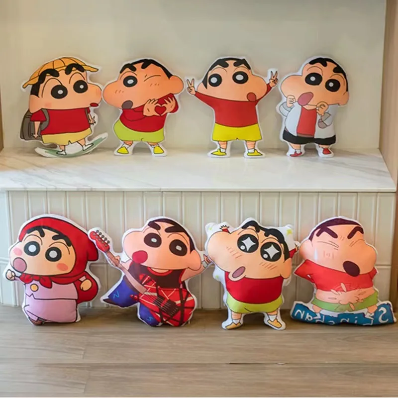 Crayon Shin Chan Cushion Bandai Kawaii Anime New Cute Cartoon Bedhead Sofa Cushion Backrest Toy Men Women Birthday Gift