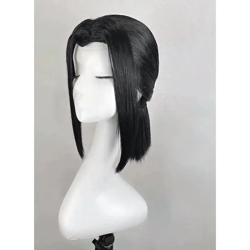 riri 2025 Mori Ougai Preto Estilo Cosplay Resistente ao Calor Cabelo Cos Perucas Peruca Cap