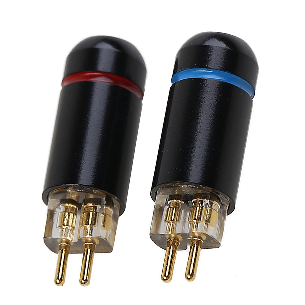 

2Pcs 0.78mm 2 Pin Metal Audio Adapter Earphone Connector Headphone Jack Stereo Adapter Plug for Hifi Audio Devices