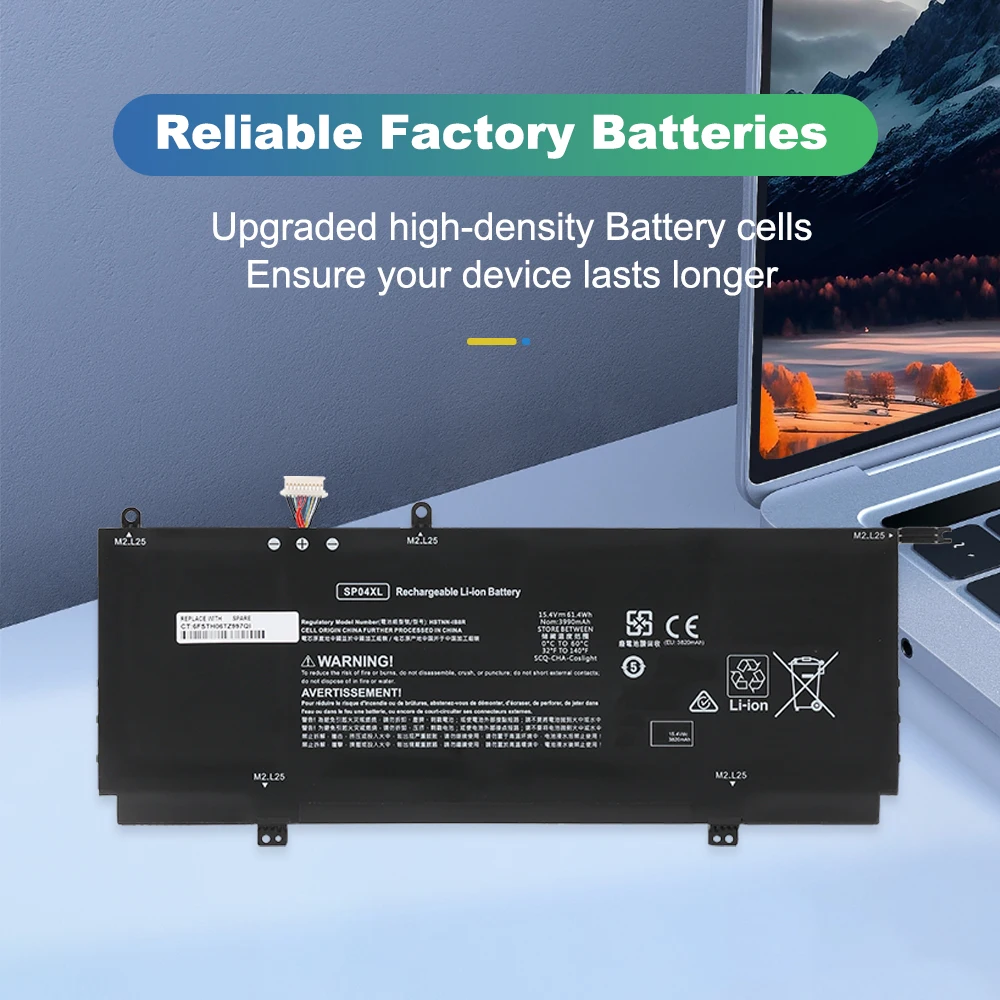 ETESBAY SP04XL Laptop Battery For HP Spectre X360 13-AP0008CA 13-AP0010CA 13-AP0013DX 13-AP0023DX 13-AP0028CA 13-AP0000TU