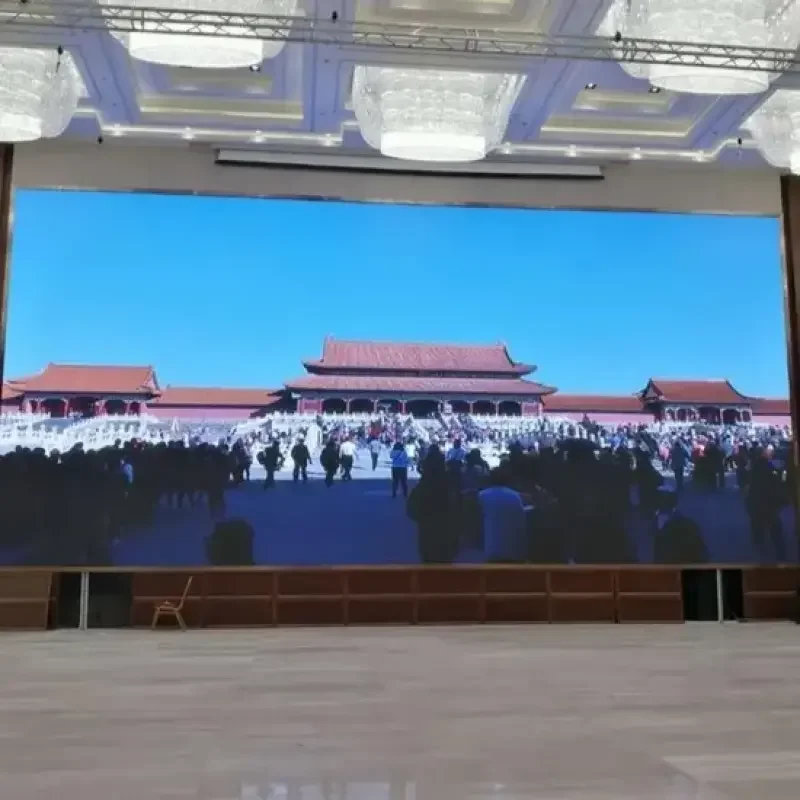 Customized Stage HD Full Color Electronic Advertising Large Screen P5 Conference Room Indoor DisplayCustomizable Waterproof LED