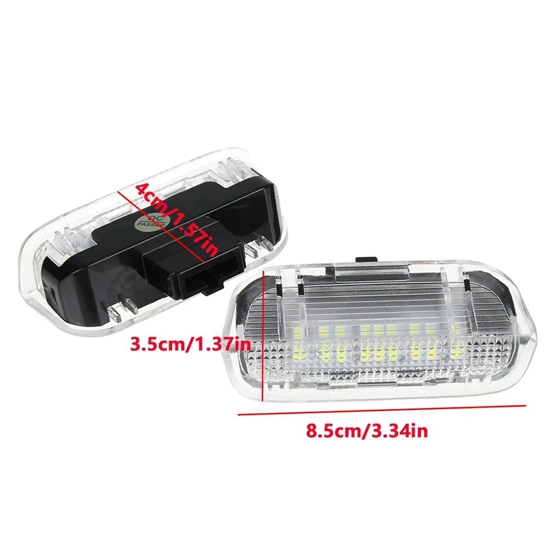 2Pcs Door Warning Welcome Courtesy Light LED Lamp Decorative Lamp For Golf 5 6 7 Mk5 Mk6 Mk7