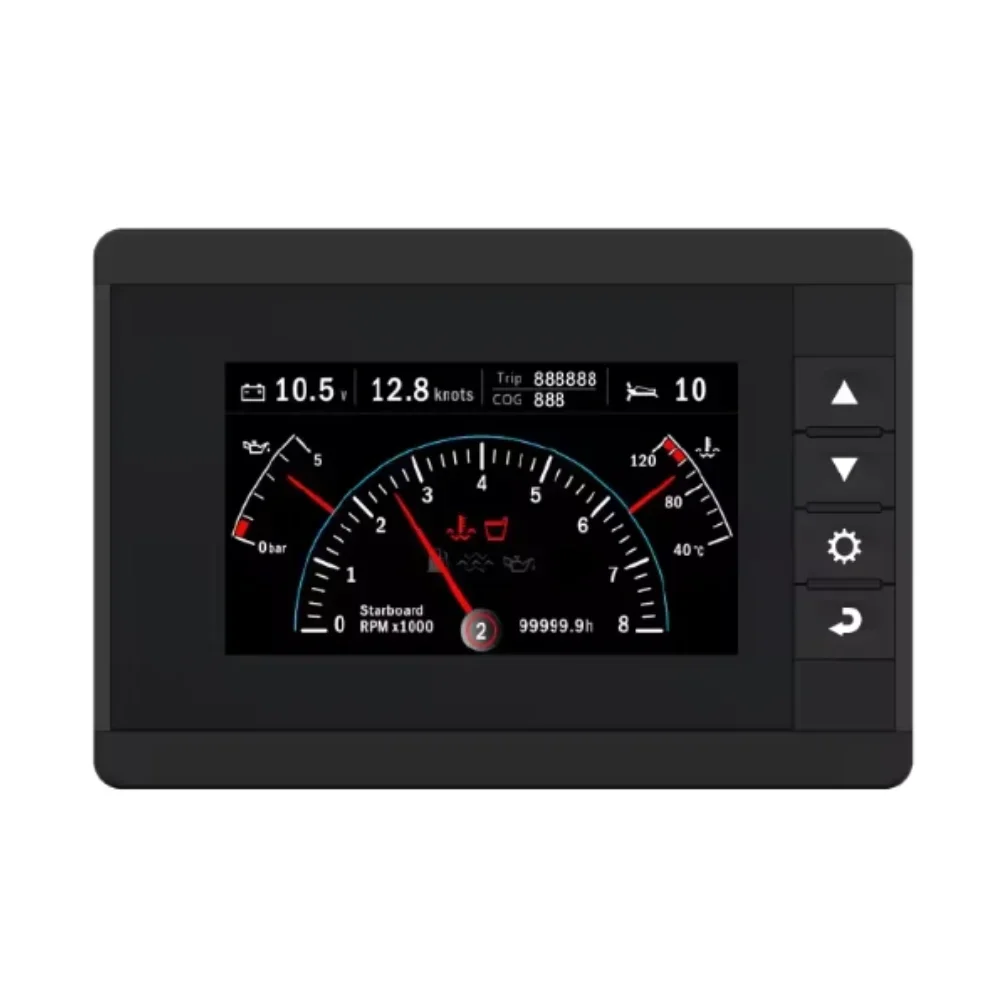 KUS KMB-43 Integrated Data Monitor 4.3 Inch Marine LCD Touch Screen Ip67 Waterproof Meter for Boat