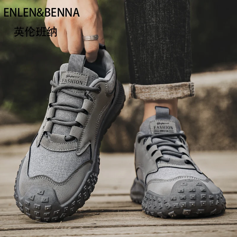 الخريف عارضة أحذية للرجال الرياضة في الهواء الطلق تشغيل موضة جديدة تنوعا الدانتيل يصل خفيفة الوزن تنفس عدم الانزلاق أحذية رياضية