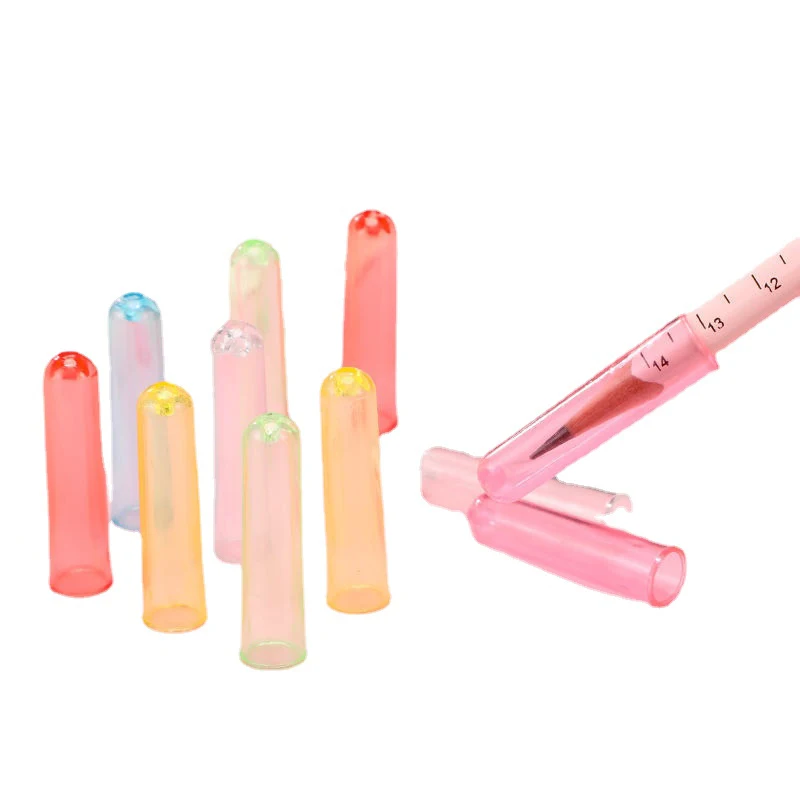 Candy Colored Pencil Cap Student Pencil Cap Plastic Fall-resistant Pen Cap Nib Protection Case