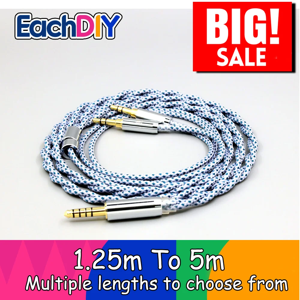 Защитный кабель для наушников Onkyo A800 Philips Fidelio X3 Kennerton Jord LN008656, из чистого серебра 99% пробы