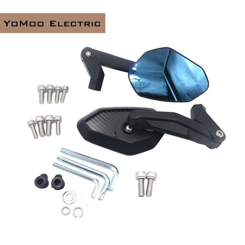 

Universal Motorcycle Side Rearview Mirror CF-M01 Convex Mirror Curvature R600 For BMW Yamaha Honda Suzuki Kawasaki Ducati