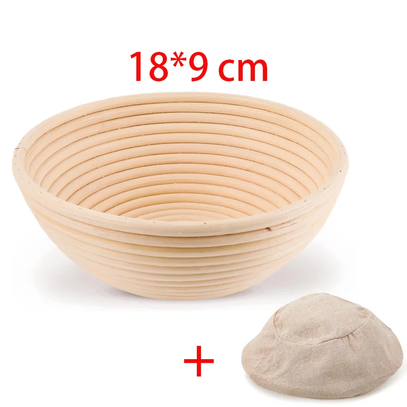 Brotkorb aus natürlichem Rattan, handgefertigt, Rattan-Weiden-Backnapf, Teiggärung, Sauerteig, Banneton-Brotkorb