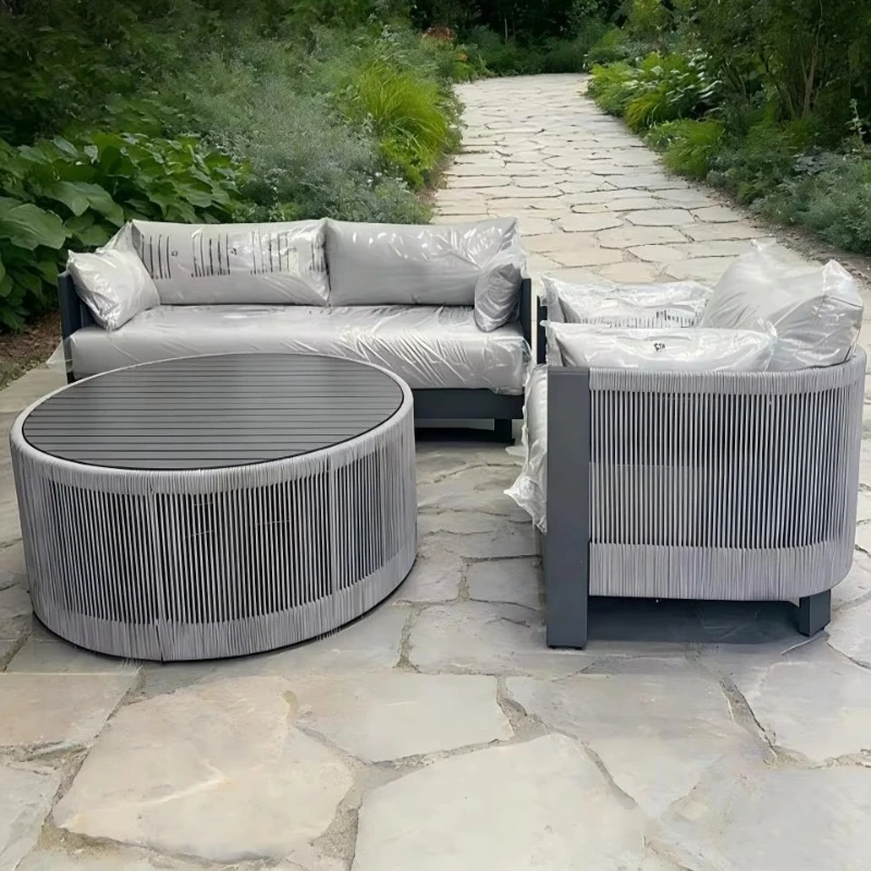 

Villa Hotel Garden Modern Waterproof Aluminum Outdoor Sofa Set Furniture