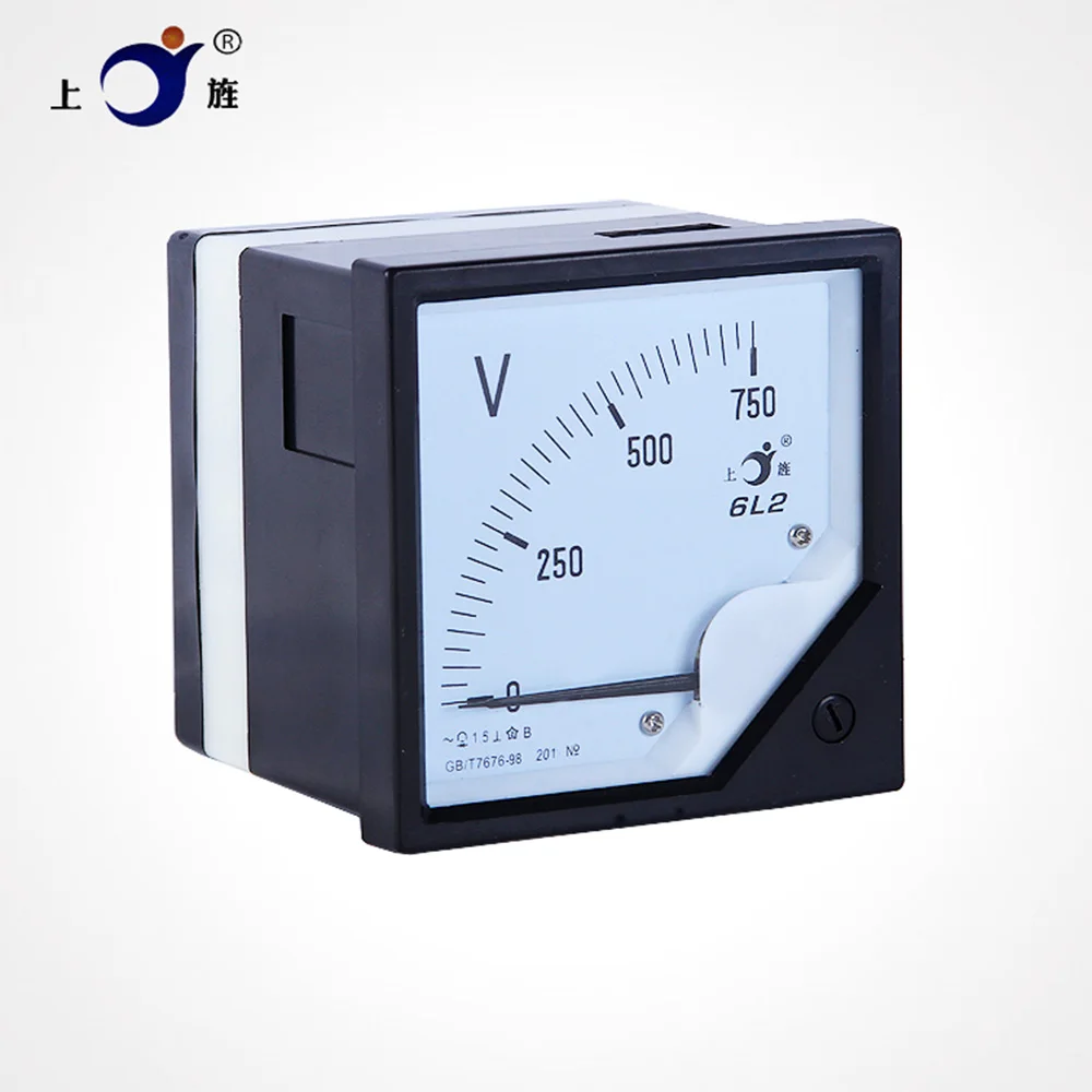 1Pcs 6L2 AC 5V 10V 15V 30V 50V 75V 100V 150V Pointer Type Voltmeter Voltage Meter Mechanical Header 80mmX80mm