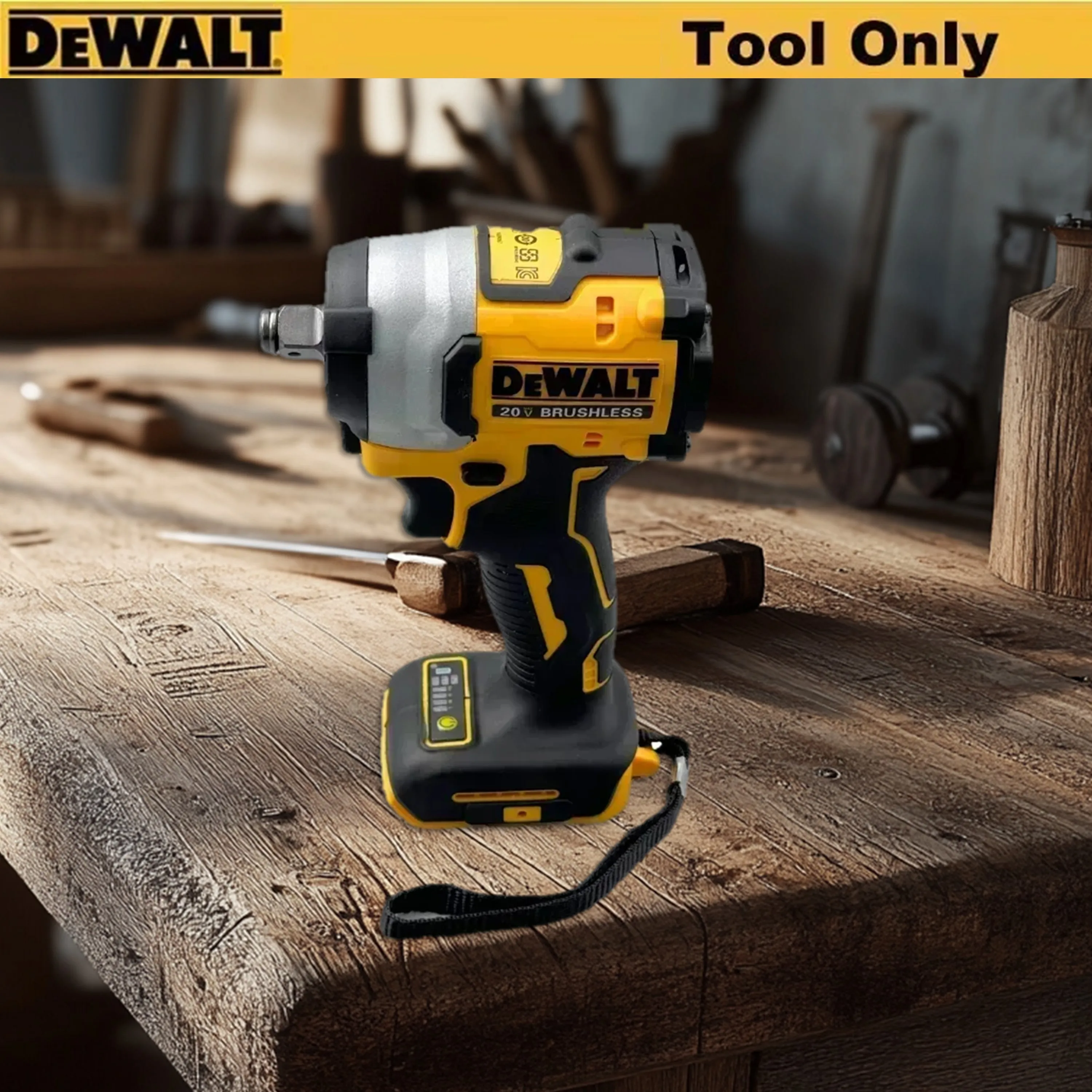 DEWALT  Wireless Impact Wrench Rechargeable High Torque 205Nm(Reverse) 1/2