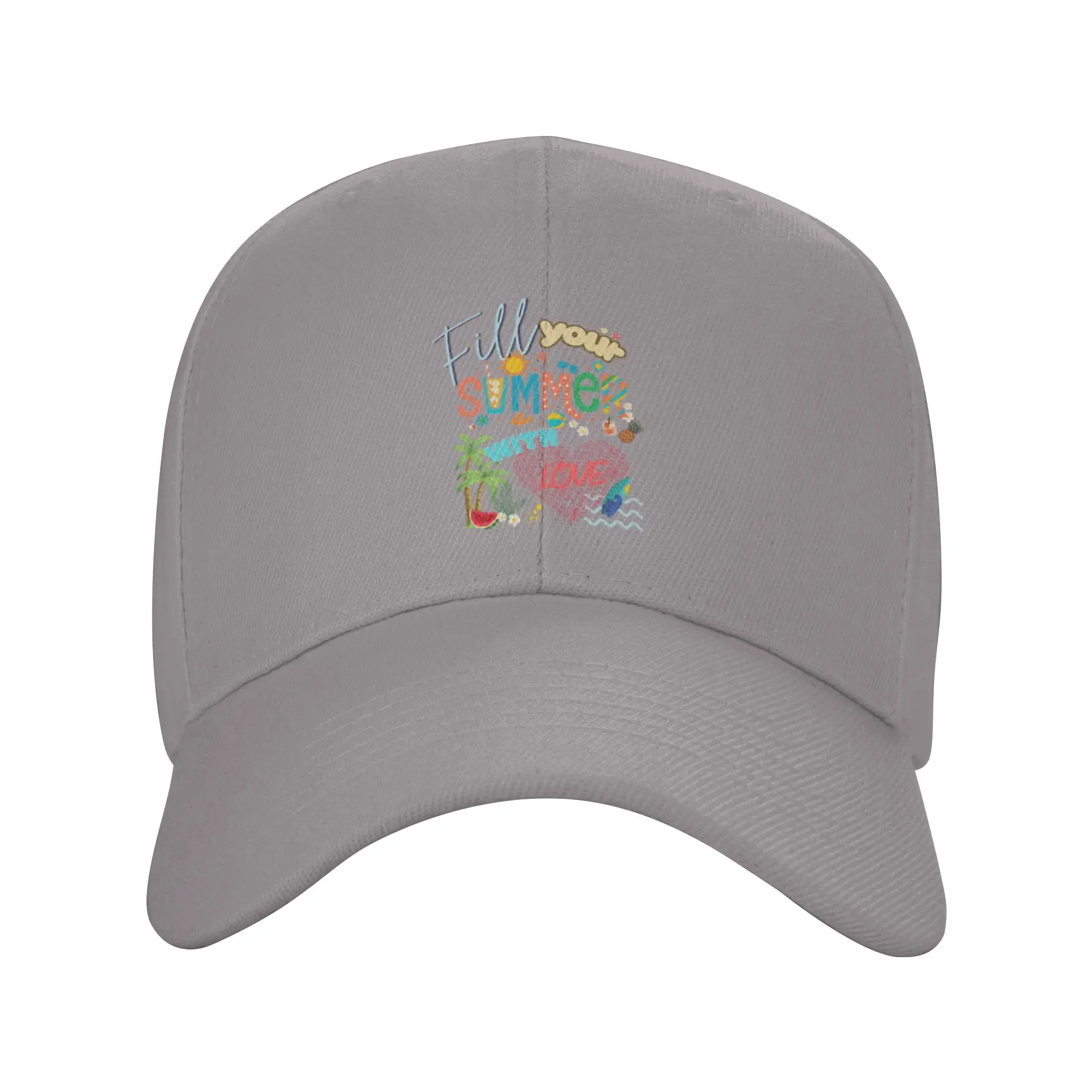 fill your summer with love Trendy Baseball Cap Basketball Match Gift Ready Dad Hat