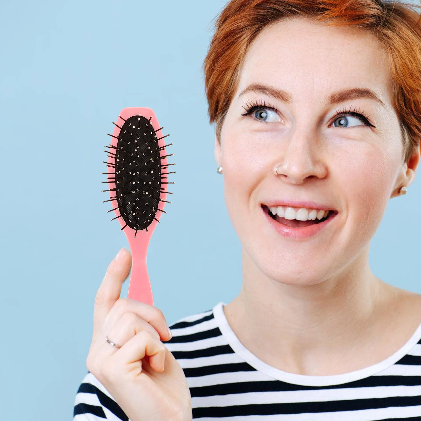 

1 set Brush Balloon Comb Small Steel Curly Brush Comb Smoothing Curly Hair Brushes For Women Hair Women Hairbrushes
