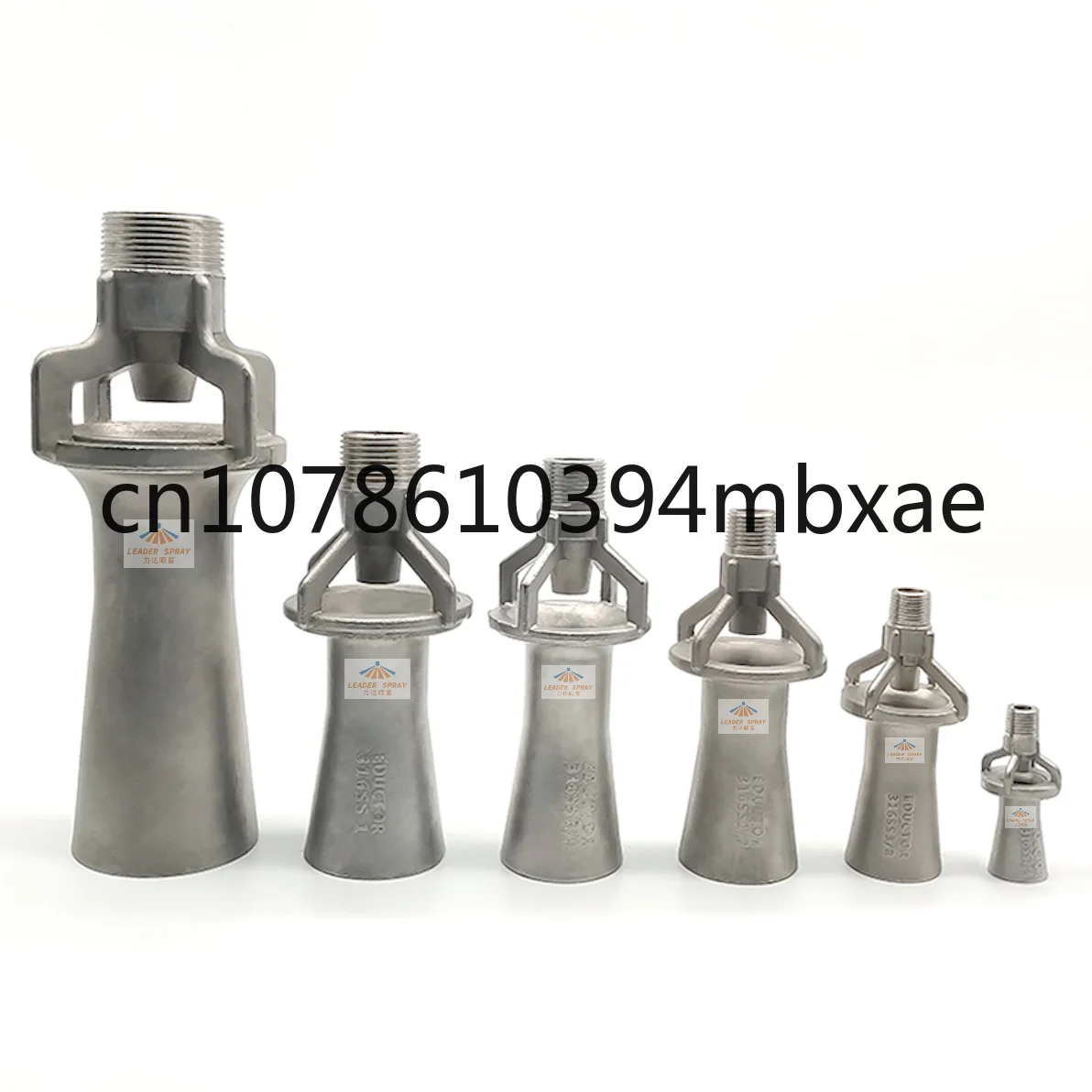 

1/4", 3/8", 1/2", 3/4", 1", 1.5" Stainless steel Metal Fluid Jet Spray Mixing Eductor Nozzle