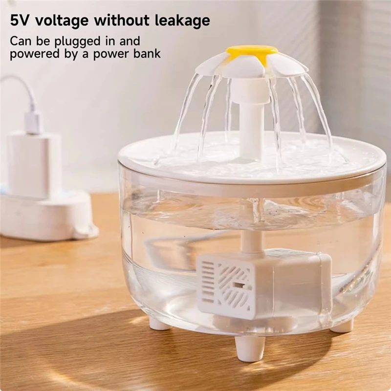 USB Electric Pet Water Fountain Automatic Cat Drink Bowl Filter Pet Drinking Dispenser Drinker for Cats Water Filter-ELEC