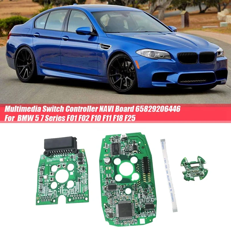 

4Pcs/Set Drive Multimedia Switch Controller NAVI Board 65829206446 For BMW 5 7 Series F01 F02 F10 F11 F18 F25 Accessories Parts