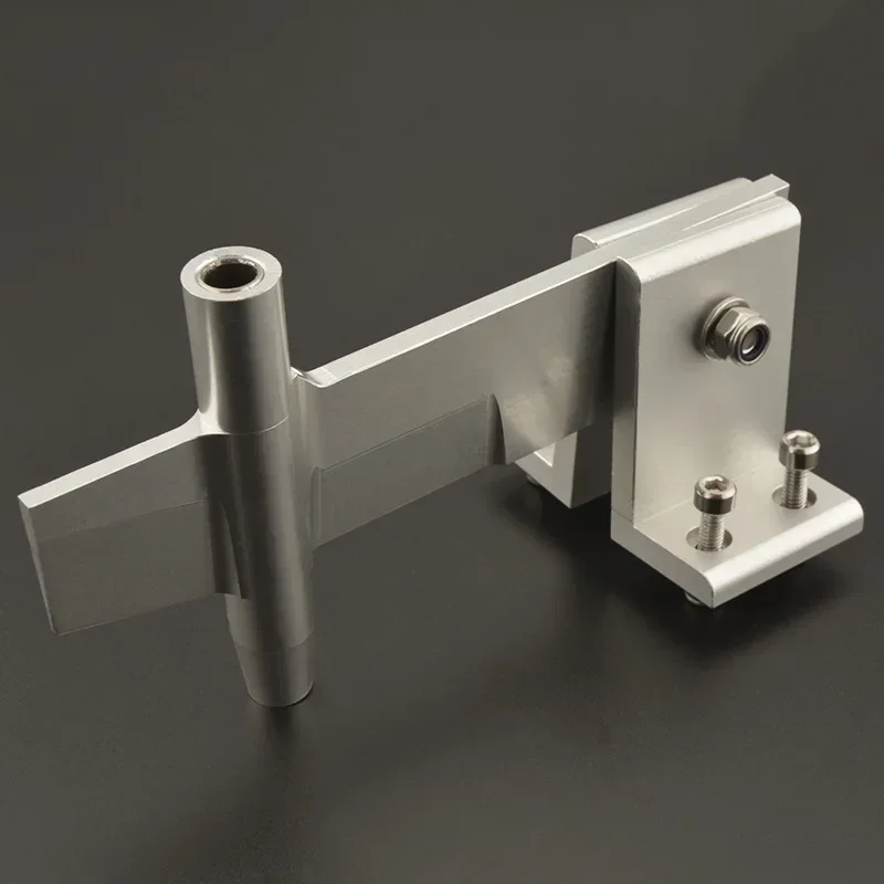 Soporte de aleación de aluminio, eje Flexible de 6,35mm de altura 124,5mm para barco RC, eje Flexible de 1/4 ", 6,35mm, barco de metanol y gasolina