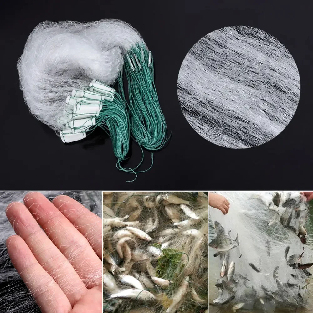 Fishing Fish Mesh Trap Monofilament Gill Net Netting Tackle Outdoor Fishing Net 8 X 0.7 Meter Fish Trap