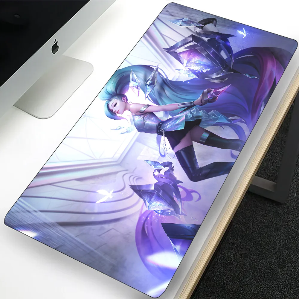 League of Legends Seraphine Large Gaming Mouse Pad Computer Mousepad PC Gamer Laptop Mouse Mat XXL Office Keyboard Mat Desk Pad