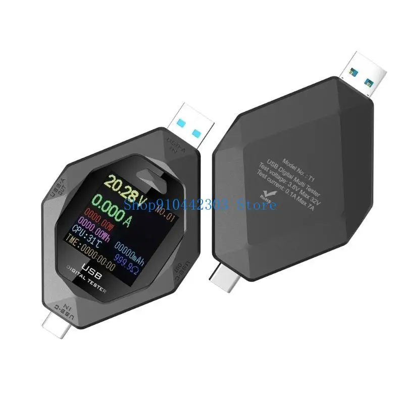 

652F Точные USB-мониторы зарядки PD типа C USB-тестер типа C для быстрой оценки состояния зарядного устройства Тест зарядки PD C