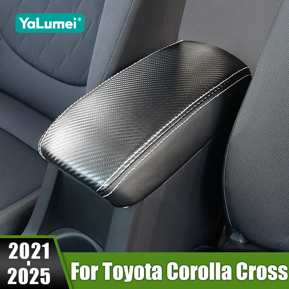 

For Toyota Corolla Cross XG10 2021-2024 2025 Hybrid Car Armrest Console Cover Mat Support Box Top Liner Pad Case Accessories