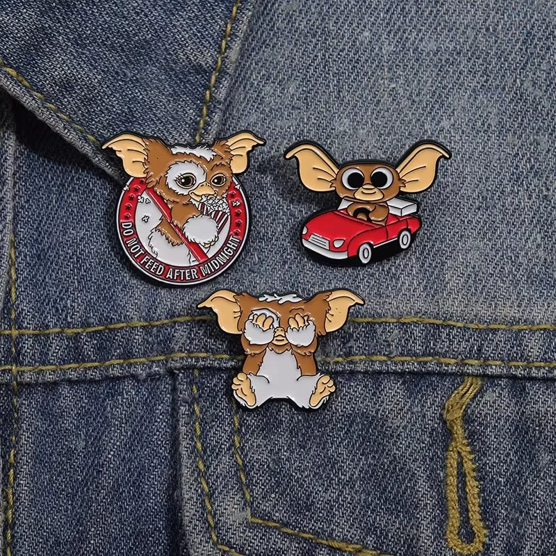 80\'s Anime Halloween Monster Enamel Pins Cartoon Movie Character Brooches Lapel Badge Fashion Jewelry Gift For Kids Friends