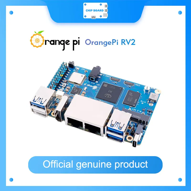 

Orange Pi RV2 RAM Single Board Computer DDR4 8-Core RISC-V 2TOPS AI CPU WiFi BT5.0 BLE M2 PCIE SSD Mini PC Support Ubuntu OS