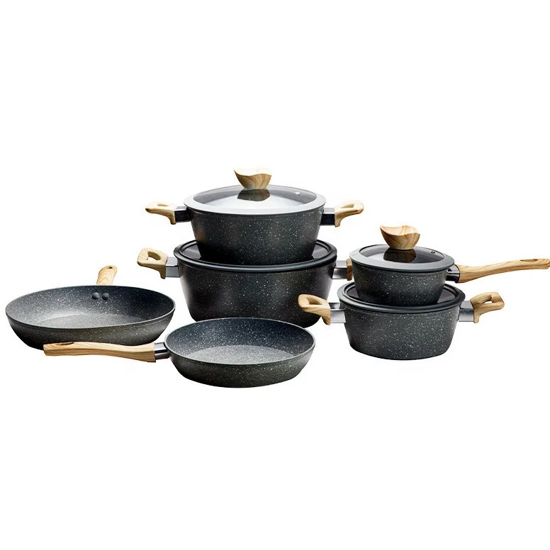 

Cooking Casseroles 10pcs Sets Kitchen Accessories Set Cookware Bohemian Large Soup Pot Cookware Sets