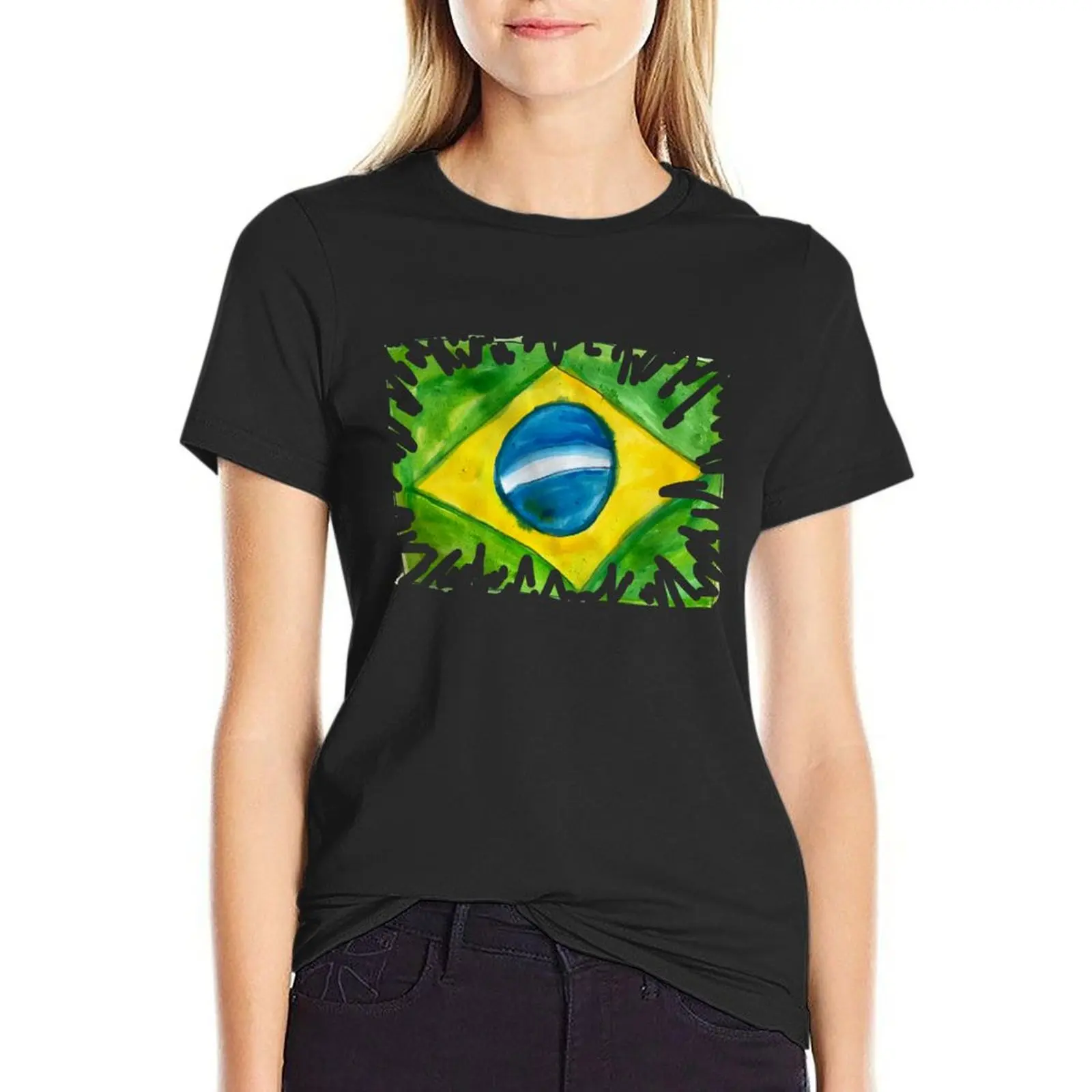 Brazil T-Shirt shirts graphic tees funny tees t shirt dress Women