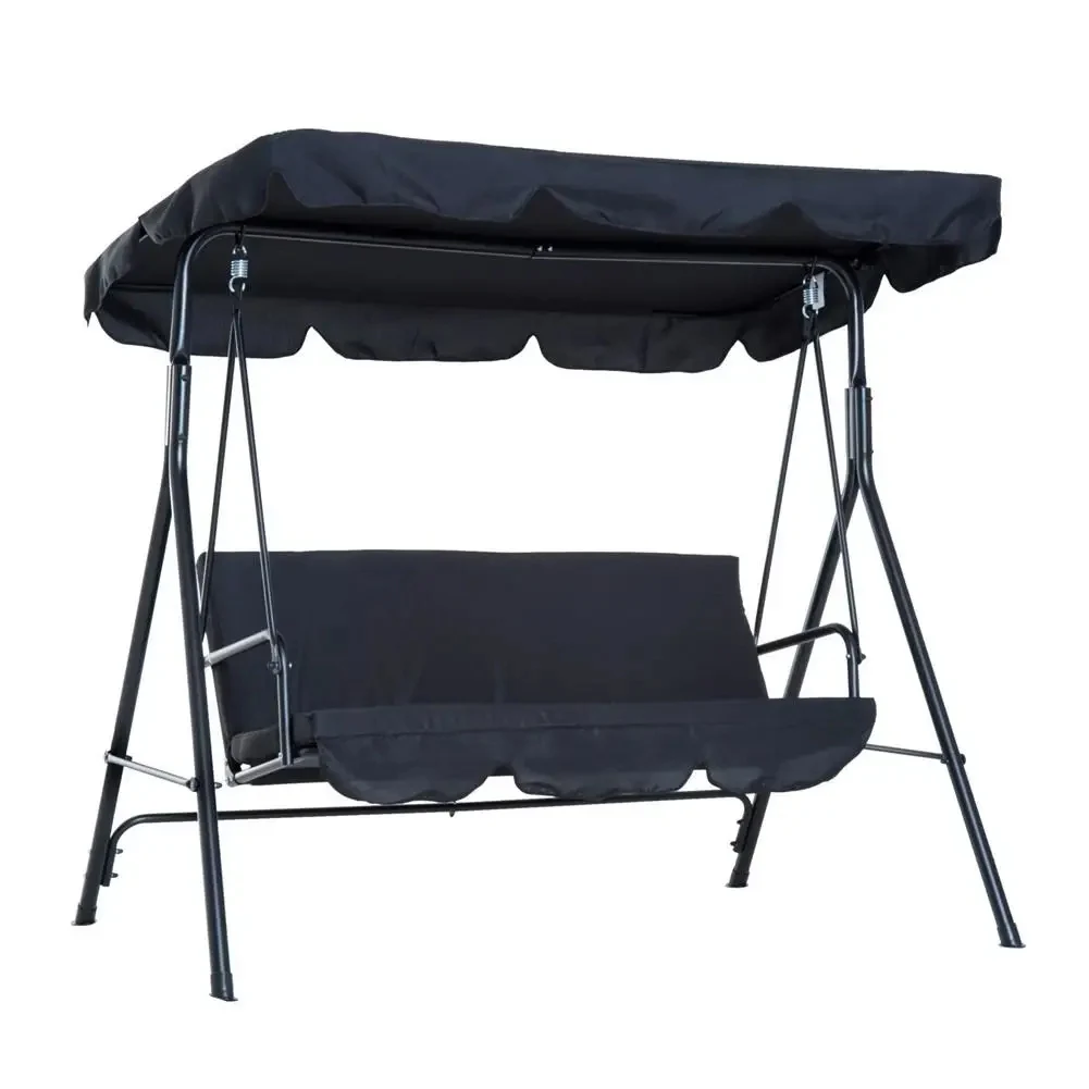 Housse de protection pour balançoire d'extérieur, auvent de protection solaire pour balançoire, housse de toit imperméable 210D pour balançoire de jardin, vert, noir, beige
