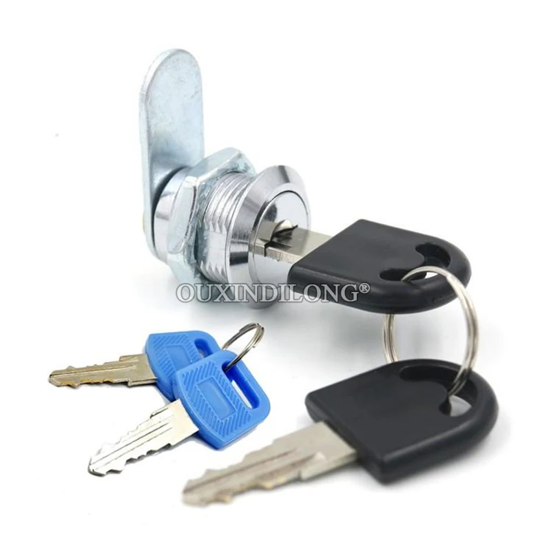 

30 шт., кулачковые замки из цинкового сплава, металлические железные дверные замки для шкафа, замки для картотеки, почтовый ящик, замок для молочной коробки + язычок замка + ключи для денег