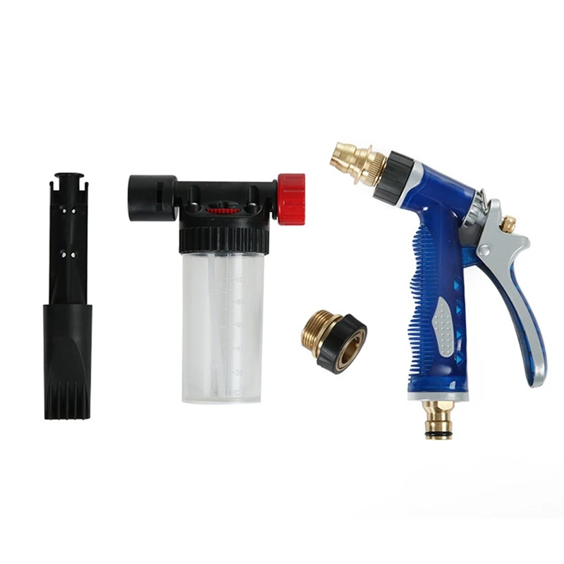 Super Sale High-Pressure Car Washing Gun with Magic Hose Nozzle and Foam Kettle Garden Lawn Irrigation Tools