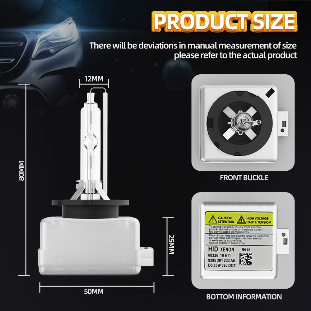 Roadsun D3S lampa ksenonowa HID reflektor samochodowy 6000K 8000K z pojedynczą wiązką dla FORD KUGA MK II 2013 2014 2015 2016 2017 2018 2019 2020