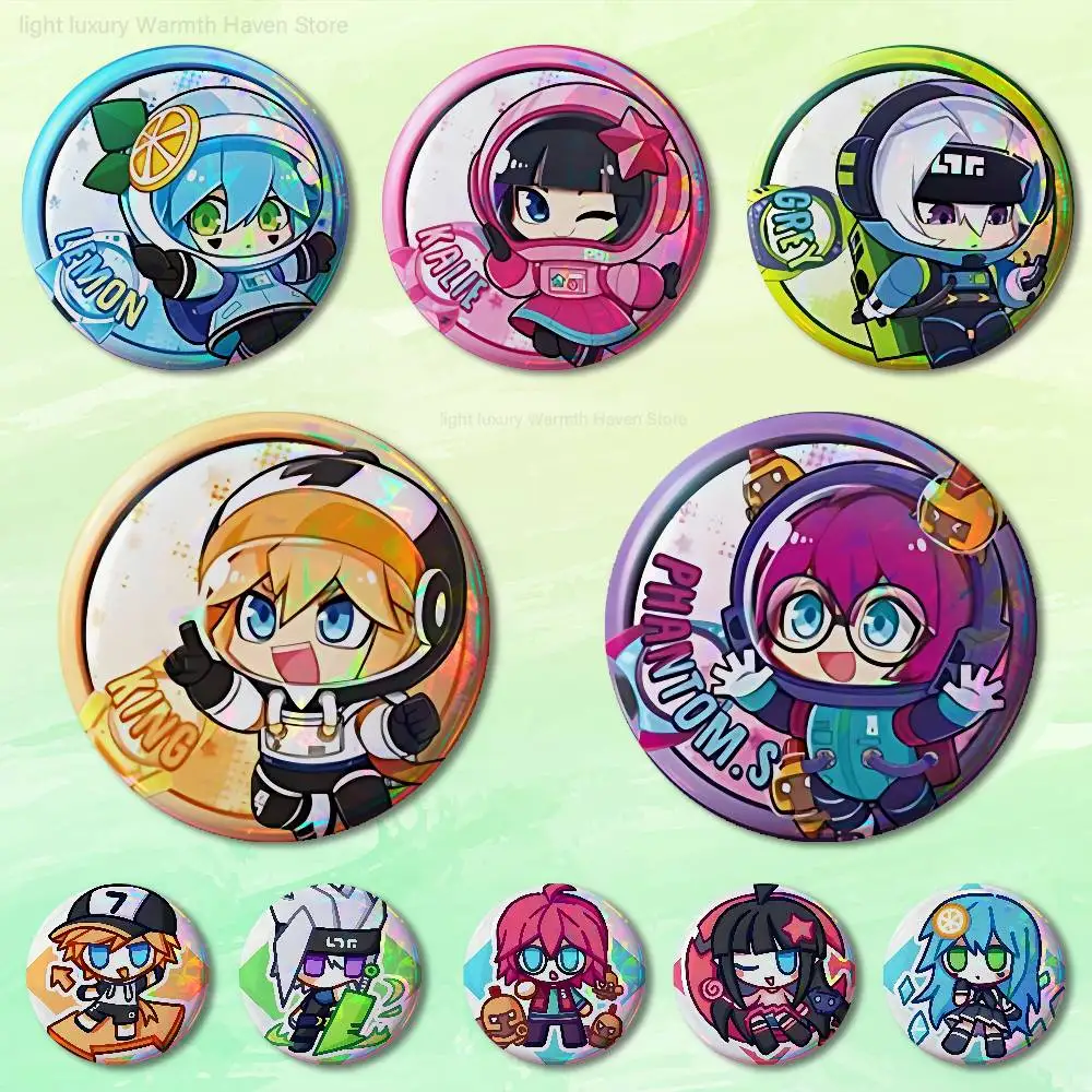 

A-AOTUs Kings T-Team Custom Badges 75mm 44mm 25mm Brooch Backpack Hat Enamel Pins Accessories Toys Gifts