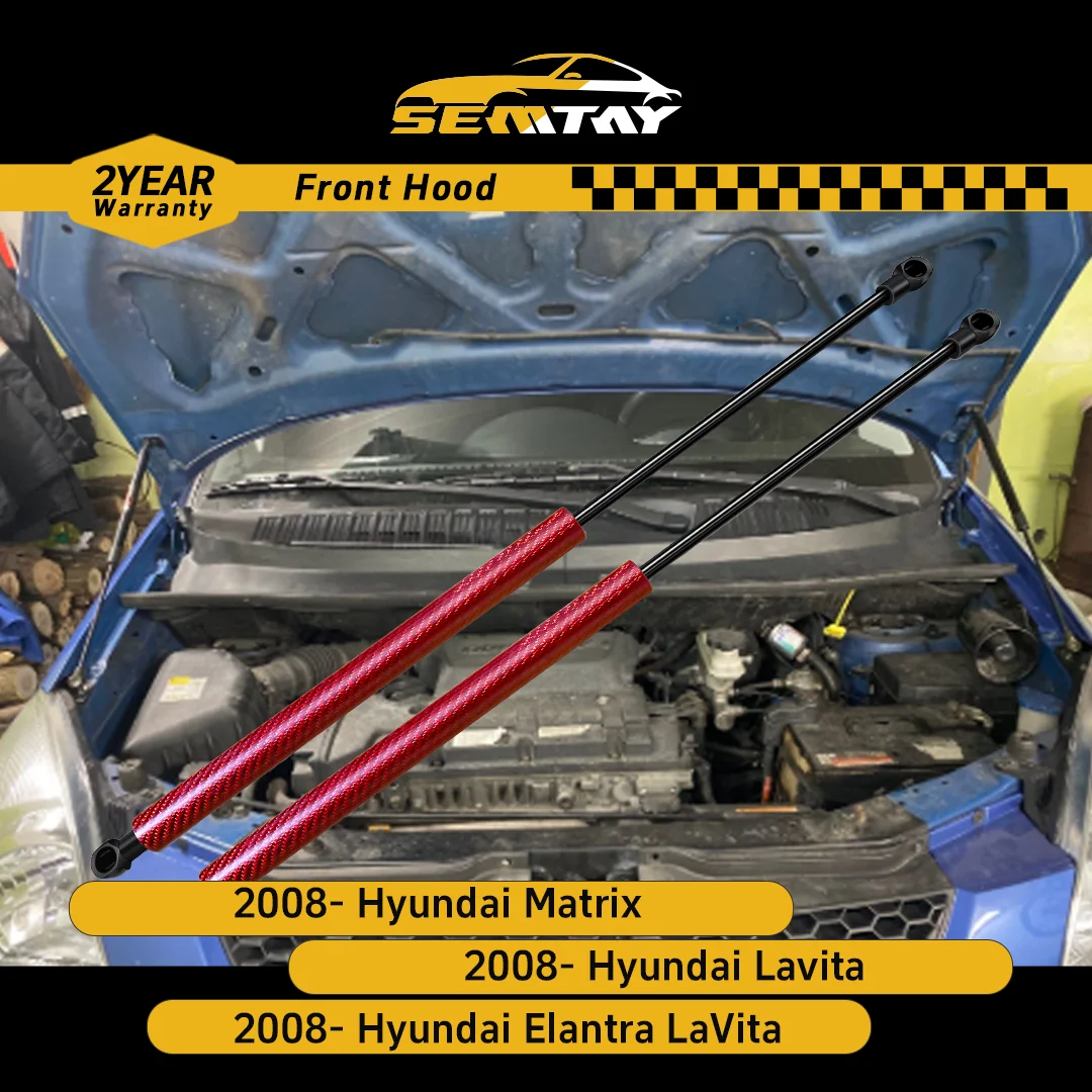 

SEMTAY Стойки капота Подъемник капота Пружинные амортизаторы Опоры для Elantra LaVita/Hyundai Lavita 2008-совместимые автозапчасти