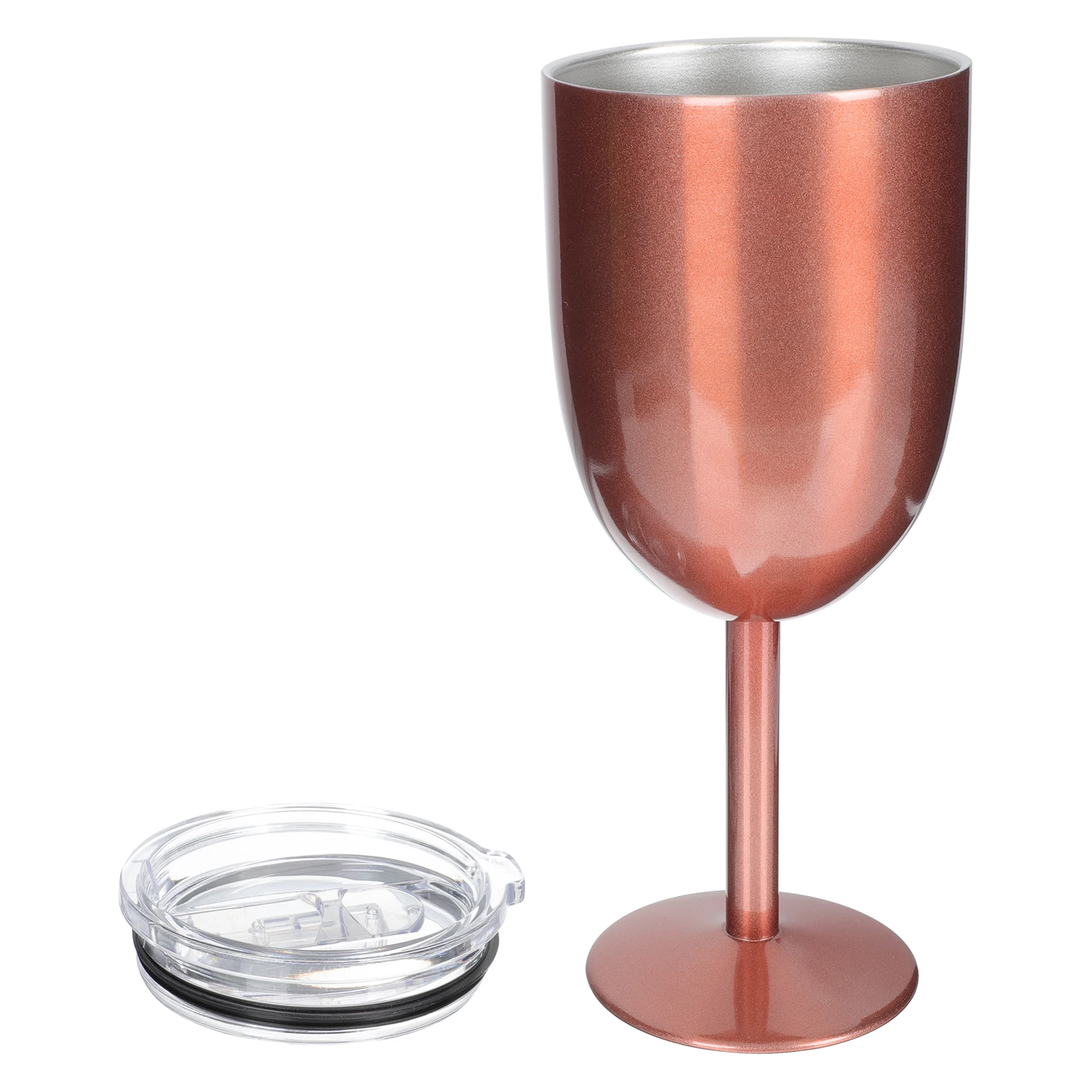 

Double Layer Goblet 304 Stainless Steel Glass Delicate Goblet Cocktail Party Home Bar Restaurant Use Easy Clean Cup