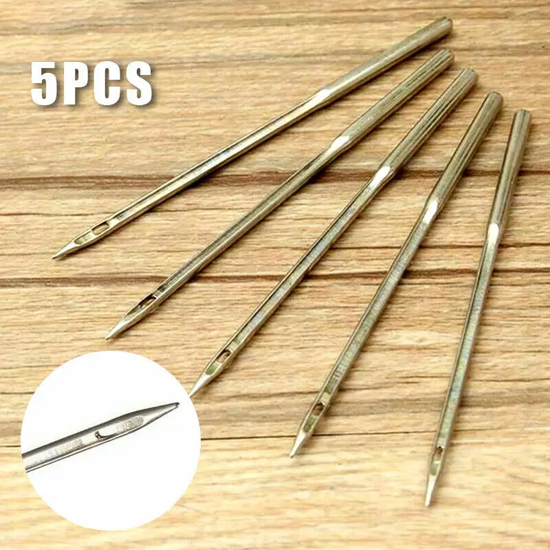 5/10/15/20/25Pcs Sewing Leather Awl Needles Tool Crochet Bent Hook Needle Set Repair Tools For Canvas Shoes Making