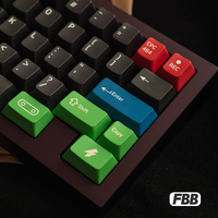 FBB keycap 464 sublimation 1.5 thick PBT silky smooth feel custom mechanical keyboard night magic magnetic axis