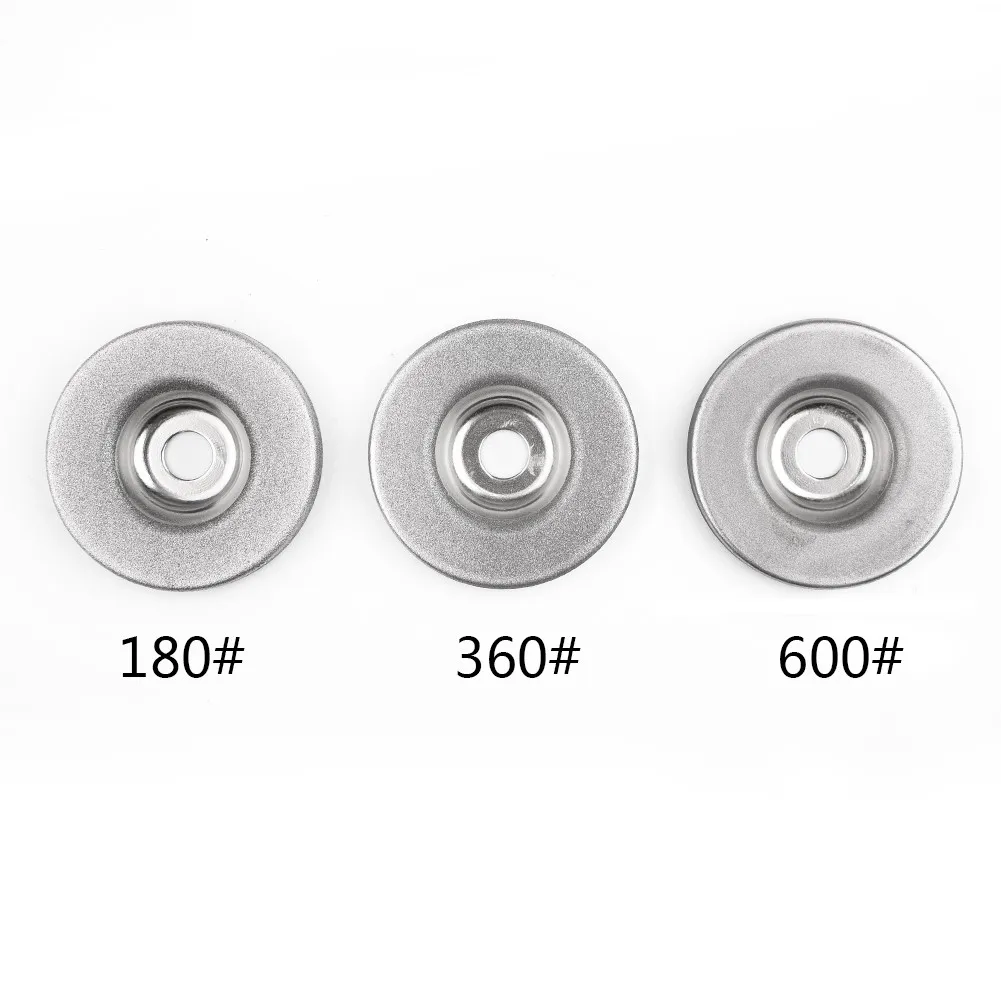 3Pcs 56mm Diamante Rebolo 180/360/600 Grit Disco De Lixamento Para Moagem Moedor Afiar Acessórios