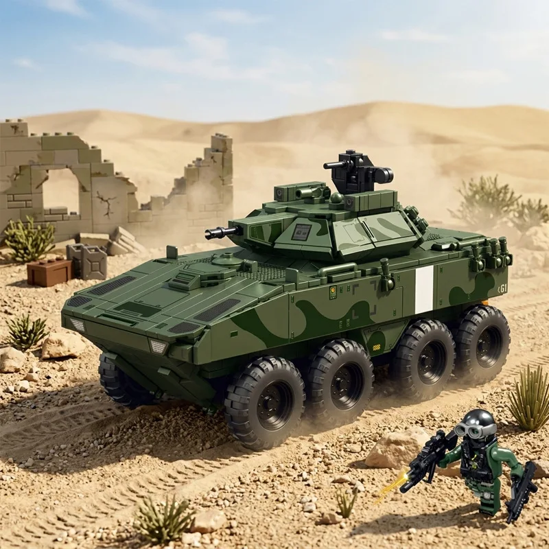 tank-model-vehicle-military-g1-infantry-m1a4-main-battle-tank-puzzle-assembly-building-blocks-toy-parent-child-interactive-gift