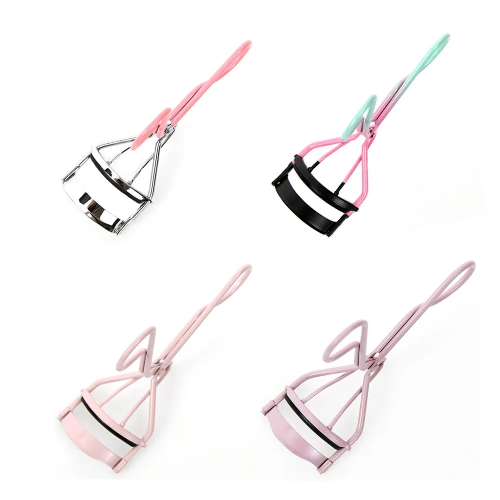 1pcs Pink Eyelash Curler Eyelashes Extension Supplies Stainless Steel Lashes Curling Clip Accessories Makeup Tools